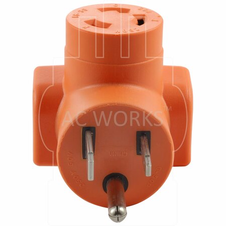 AC WORKS Welder 6-50P Plug to L6-30R 3-Prong 30 Amp 250 Volt Locking Female Adapter AD650L630
